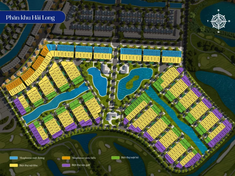 Mat bang phan khu hai long dragon ocean do son